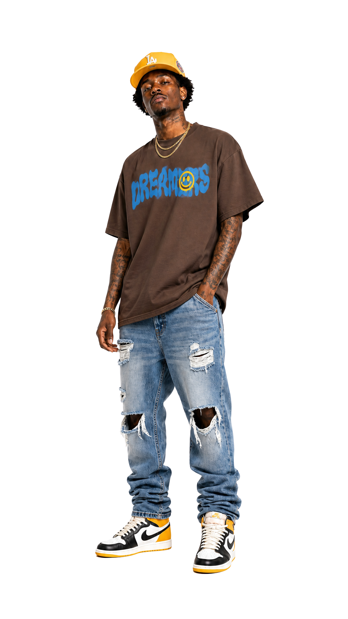 Dreamers Focus Tee Dark Brown